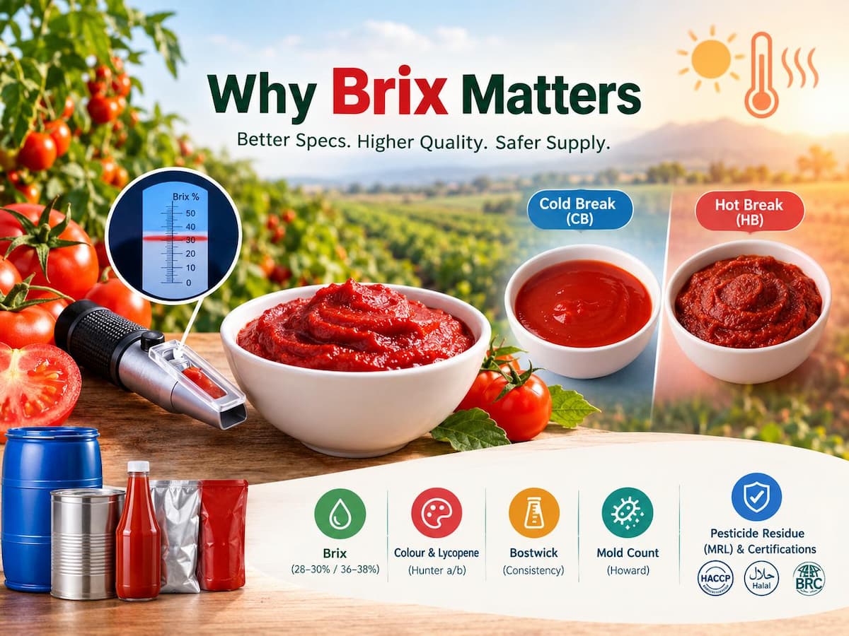 Tomato Paste Brix in a Hot Season: What Buyers Must Verify Before Signing 2026 Contracts